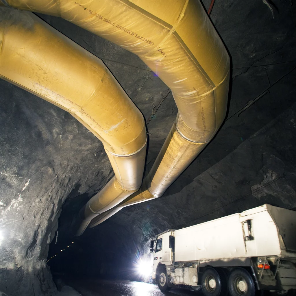 ventilation system in tunnel